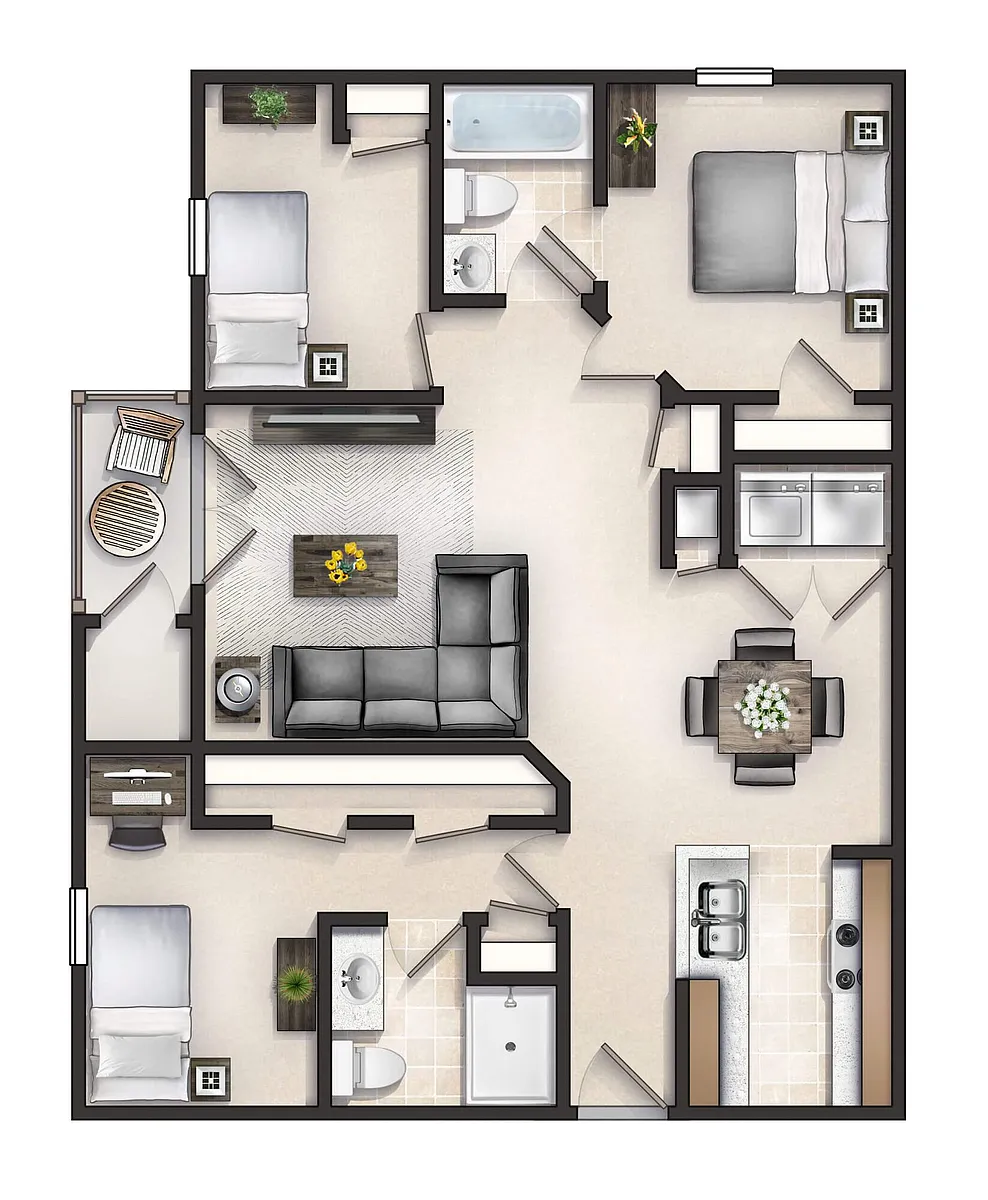 Floor plan The Burlington
