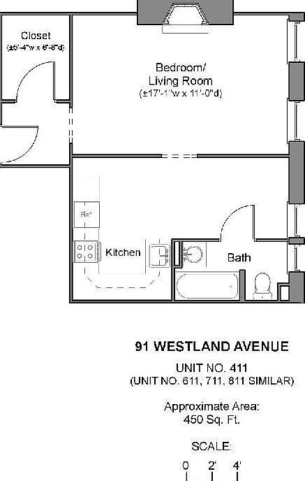 1st image of 91 Westland Ave APT 611