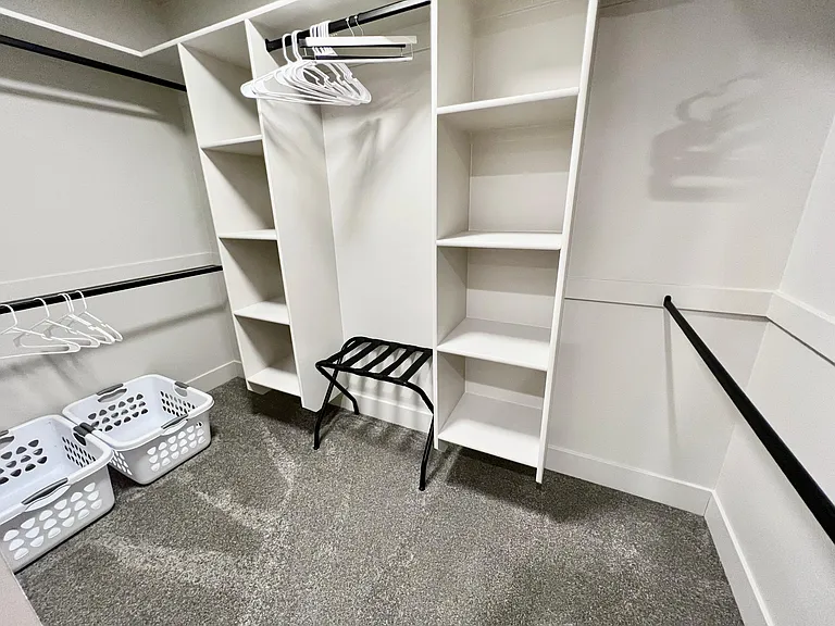 large walk in closet.