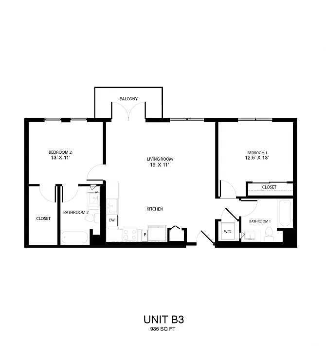 Floor plan B3