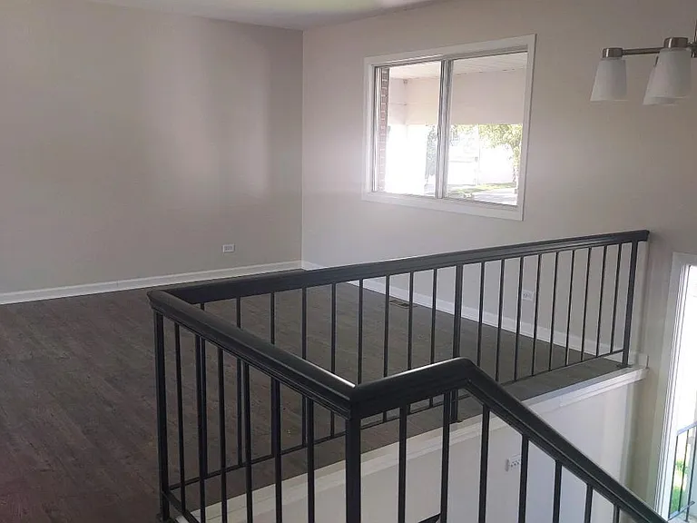 Looking into living room