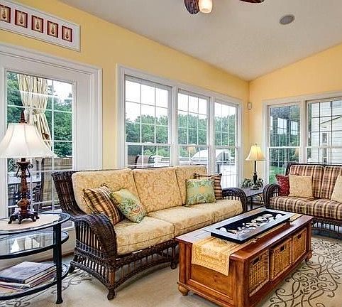 Sunroom backing to golf course