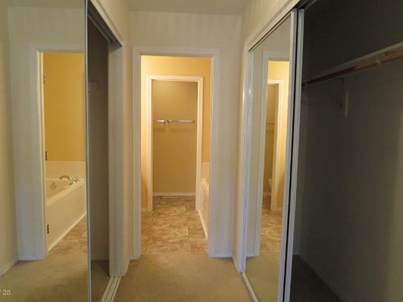 Master suite with double closet