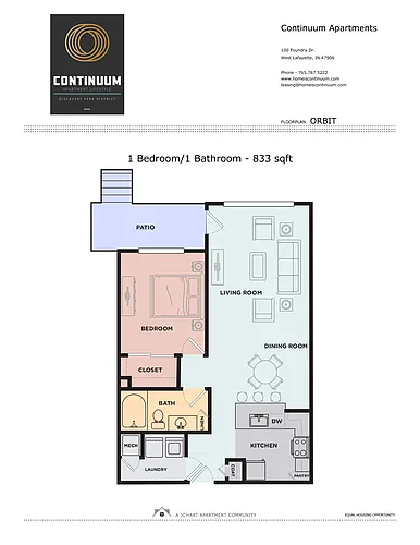 Floor plan Orbit U8