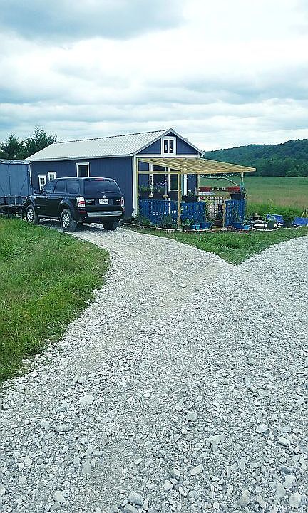 Driveway and rear entrance