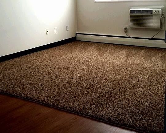 Beautiful hardwood floor and brand new carpeting.