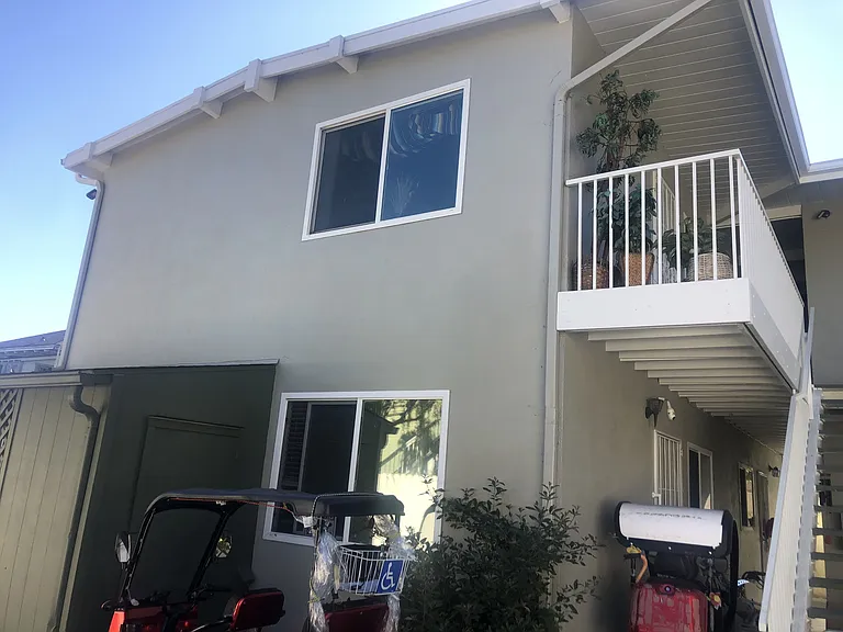 Dark green is laundry room 2 washers and 2 dryers