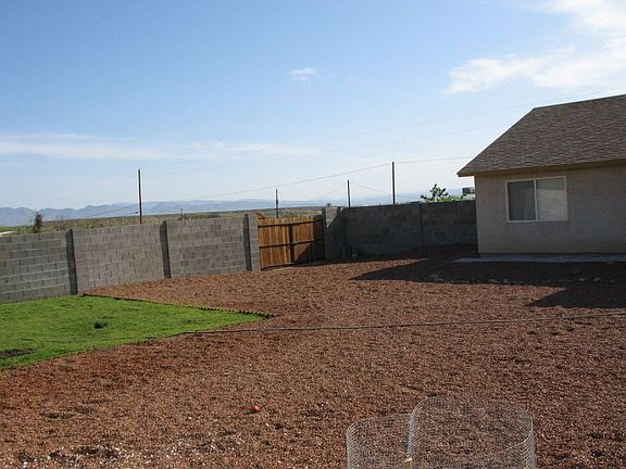 Backyard with side gate
