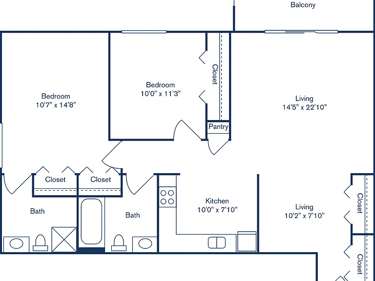 2 Bed, 2 Bath | sq.ft 2 Bed, 2 Bath | sq.ft