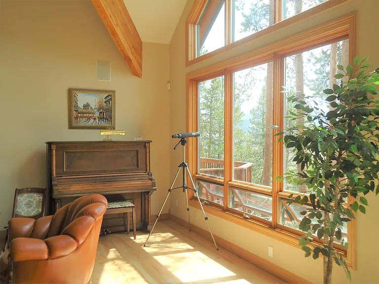 Great Room with Master Deck in Background