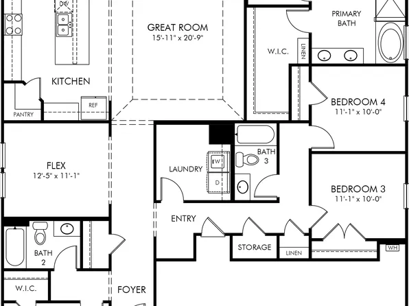 Foxhall Plan, Heritage Estates at Creekside - Premier Series