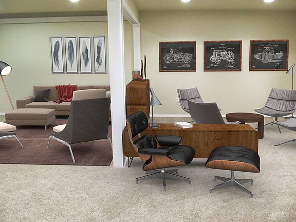 basement family room