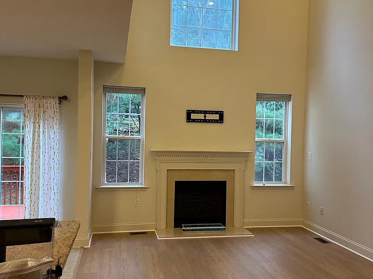 New LVP floor in the living room