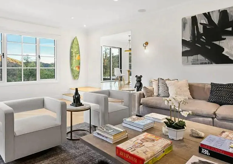 High-end artwork surround you for the ultimate luxury experience in this Chateau