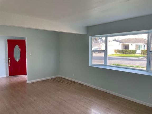 Living room with bay window