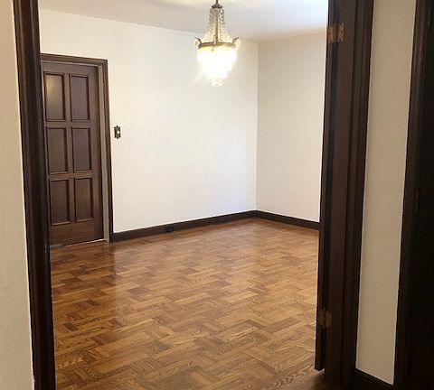 Separate formal dining room with door to kitchen.