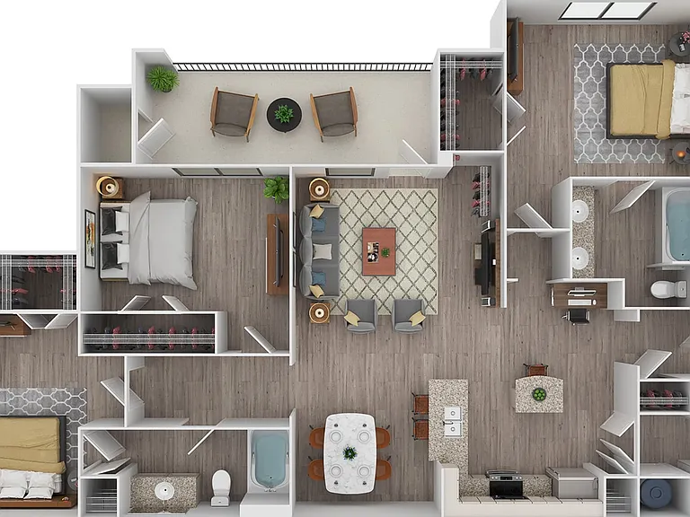 3 Bedroom | 2 Bath | 1288 SF 3 Bedroom | 2 Bath | 1288 SF