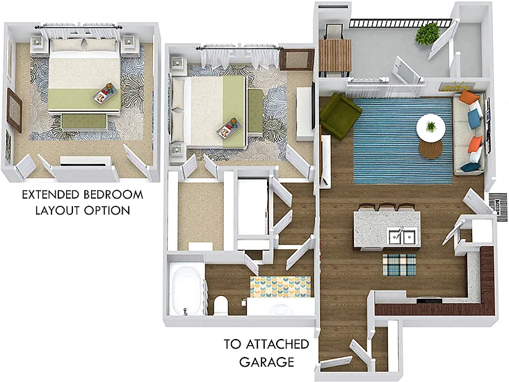 Floor plan Sedona with Attached Garage