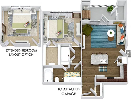 Floor plan Sedona with Attached Garage