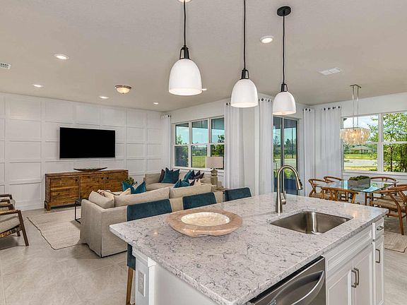 Open-Concept Gathering Room and Kitchen