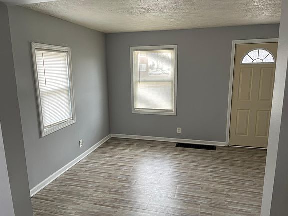 Living room and front door