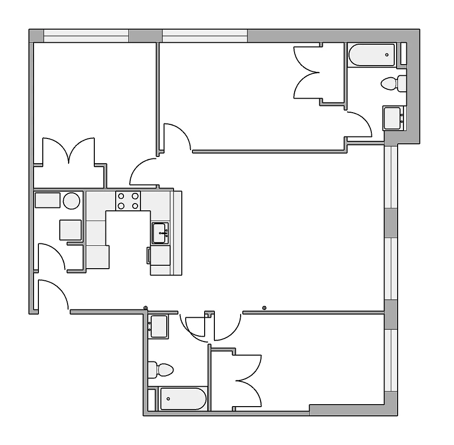 Floor plan 3 bed