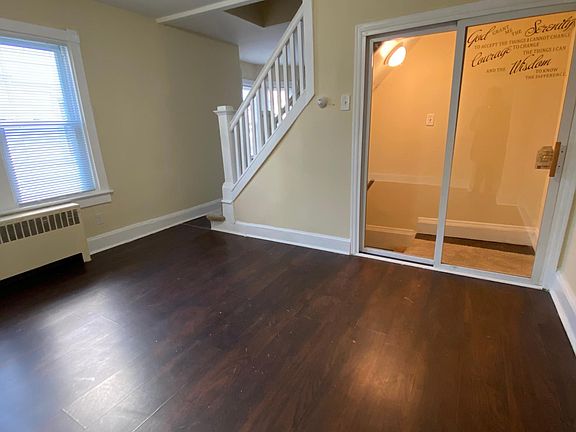 Sliding Door Leads to Basement from the Dining Room
