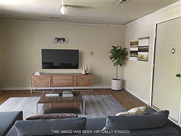 Family room virtually staged