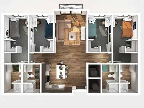 Floor plan 4X4