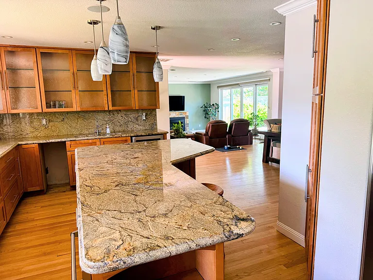 Kitchen - granite counters, viking stove, warming drawer, sub zero fridge