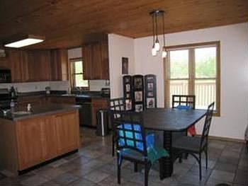 Dining area for family meals and close to the kitchen.
