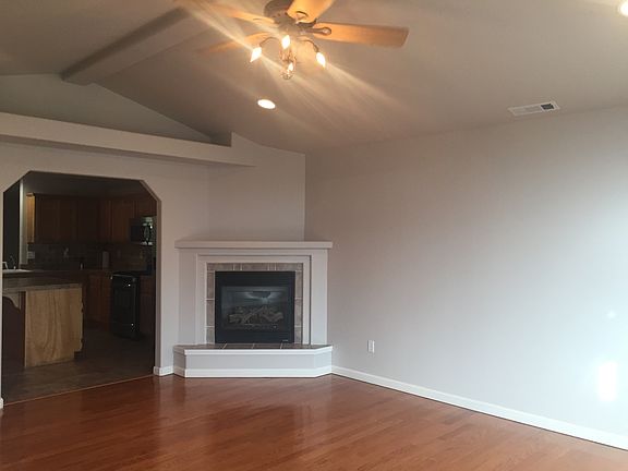 Living room fireplace