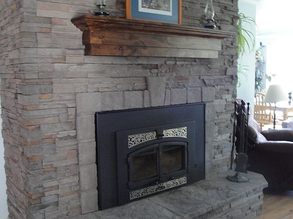 New Rock Fireplace