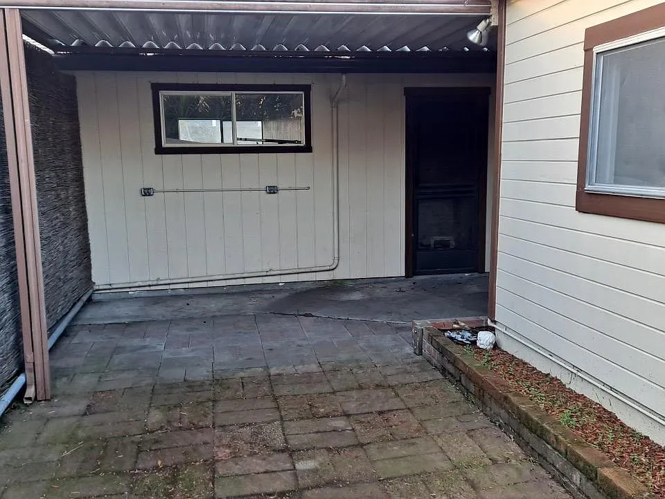 Covered back porch