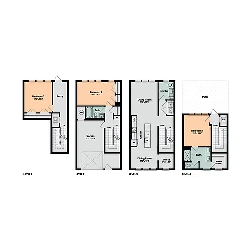 Floor plan 3 Bed / 2.5 Bath