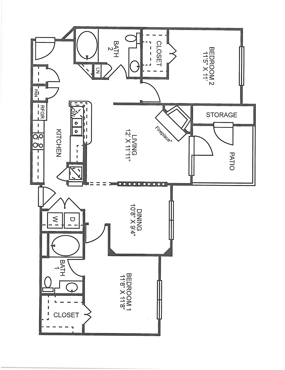 Floor plan B1-2G