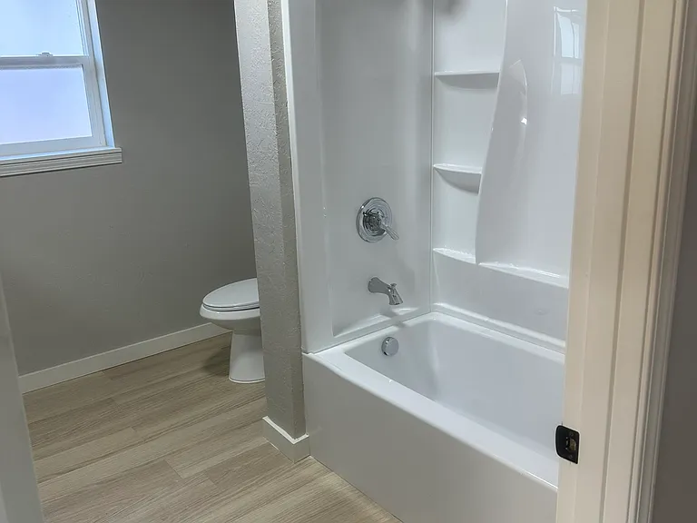 Full size tub in second bathroom