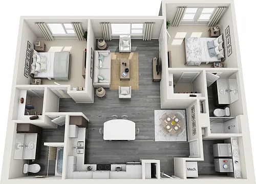 Floor plan Radiant