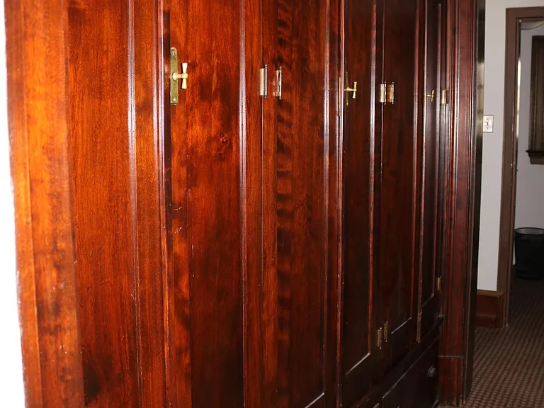 Built-in cabinet storage
