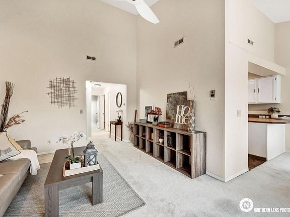Living room, kitchen & hallway