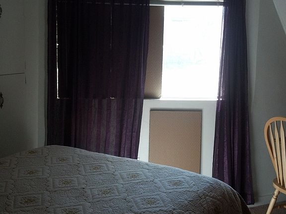 Bedroom is connected to a shared bathroom