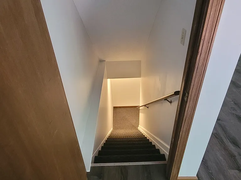 Walk-out basement entrance from the living room.