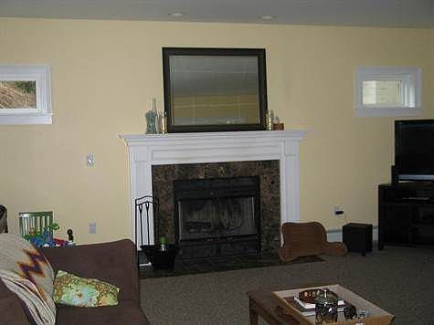 Family room fireplace
