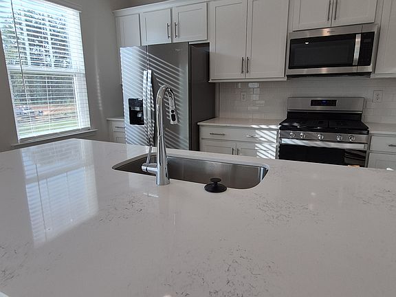 kitchen with an island