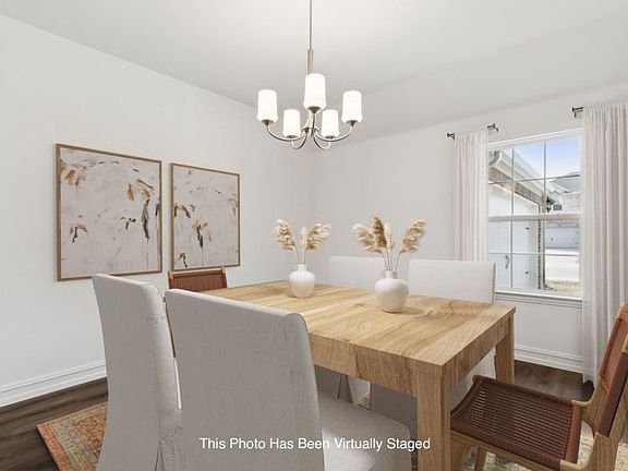Dining area with natural light