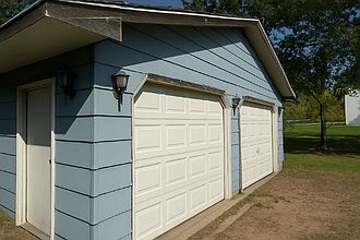 Two stall garage.