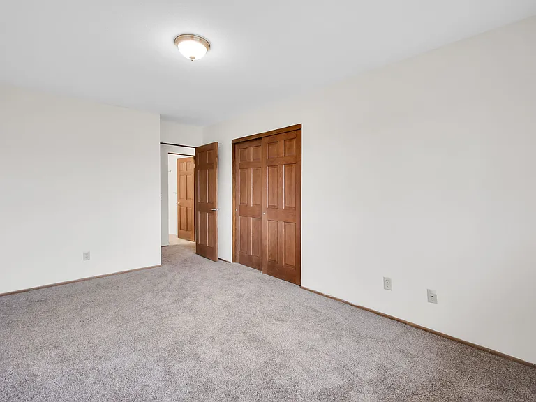 Living room with storage closet