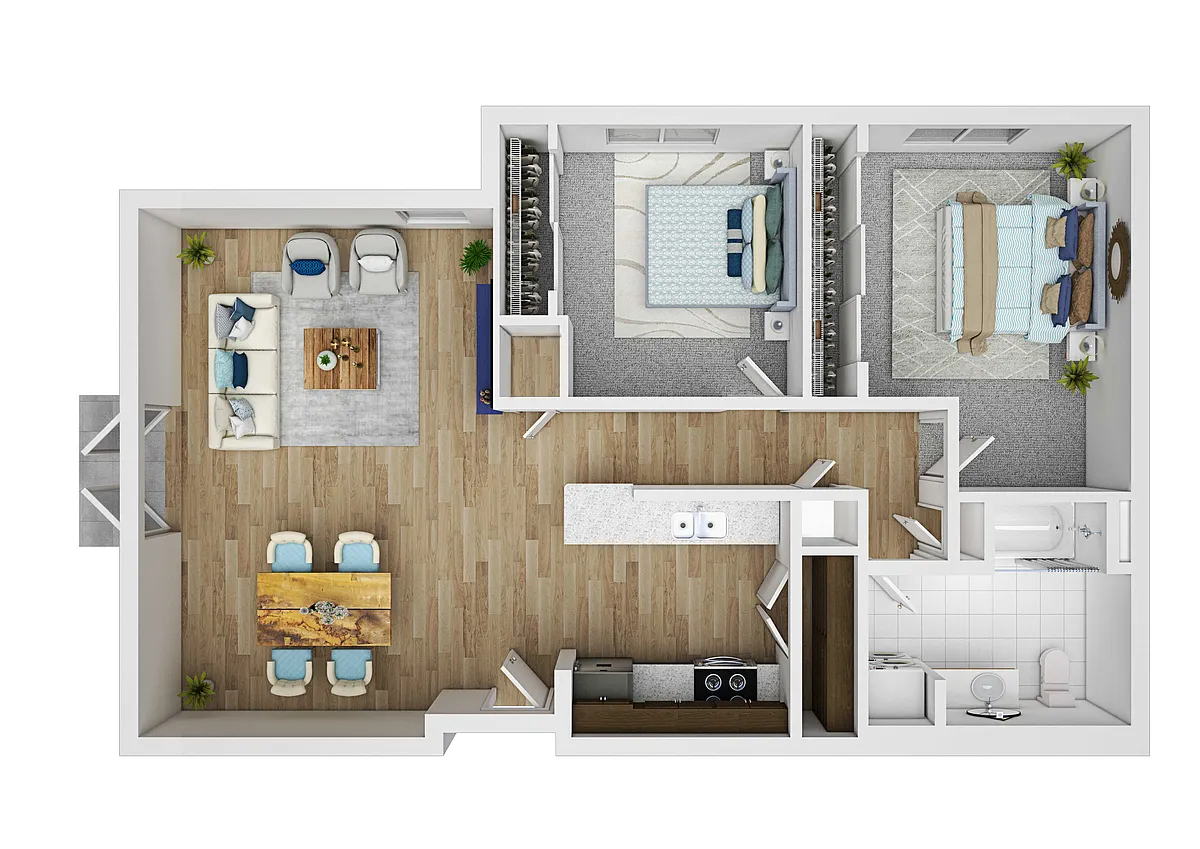 Floor plan Two Bedroom