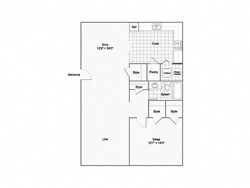 Floor plan Altadena Renovated