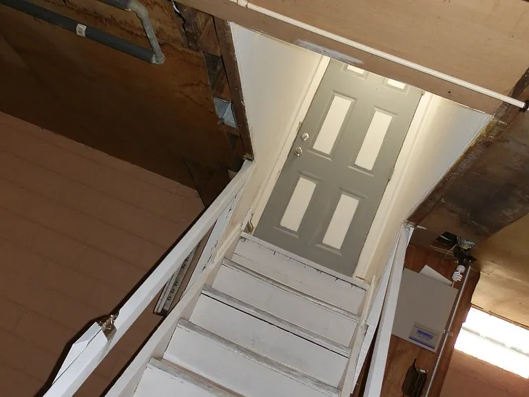 Stairwell from basement.